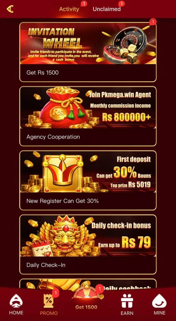 Bonuses and Promotions on PKMEGA Game